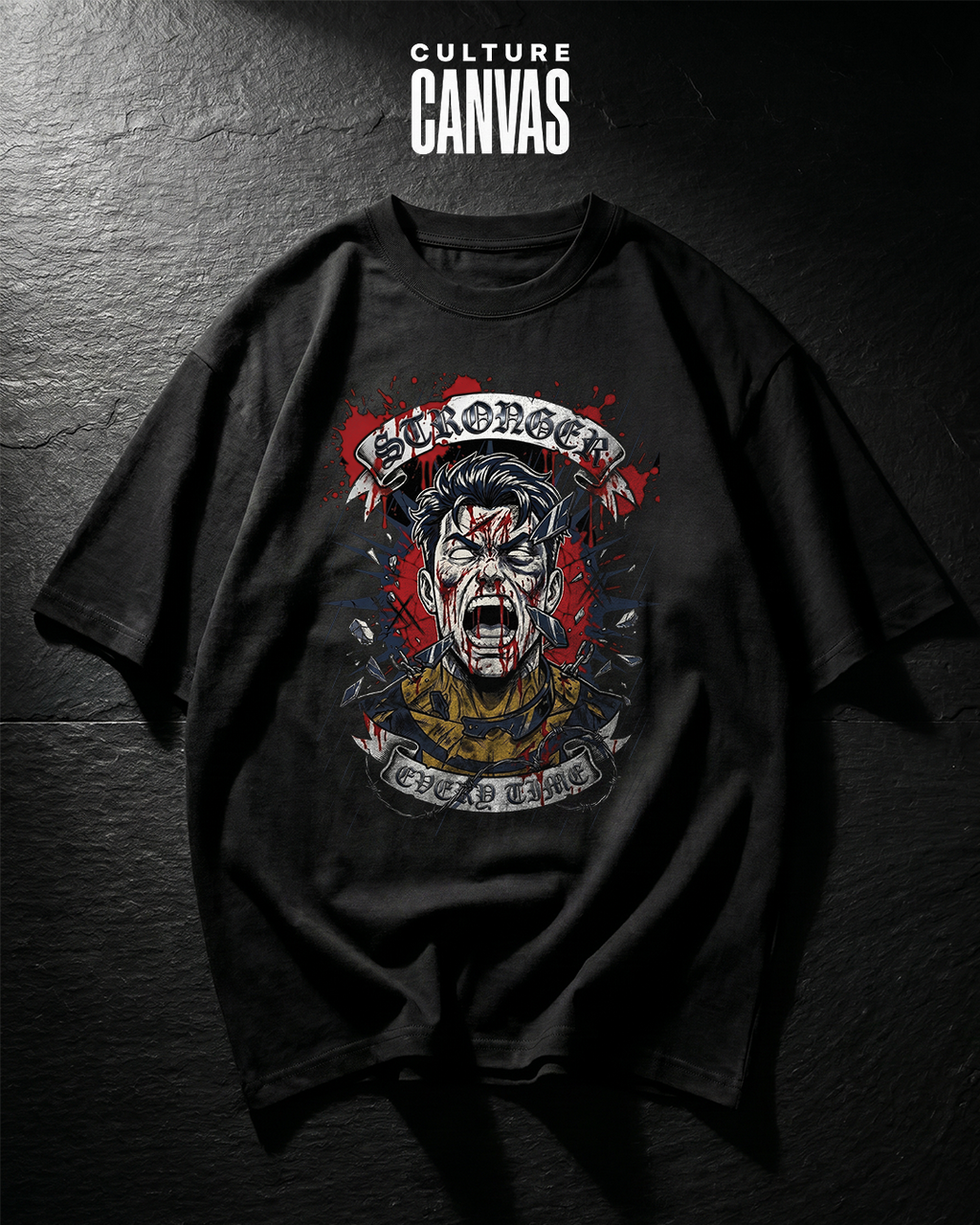 Stronger Every Time | Invincible Fan Art Oversized Graphic Tee