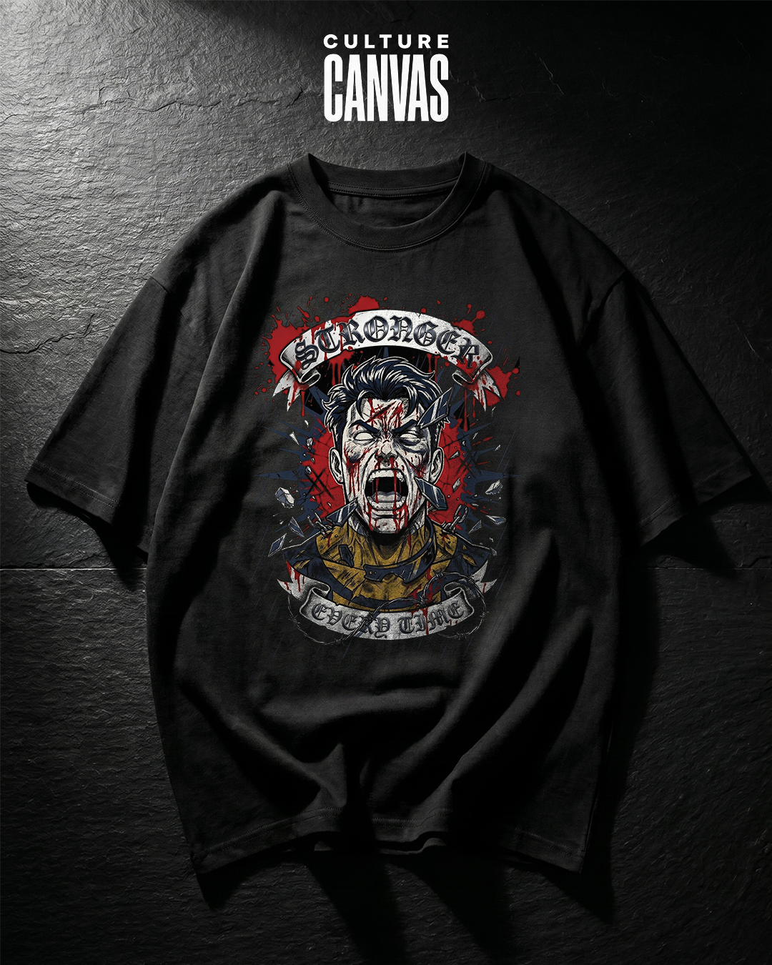 Stronger Every Time | Invincible Fan Art Oversized Graphic Tee