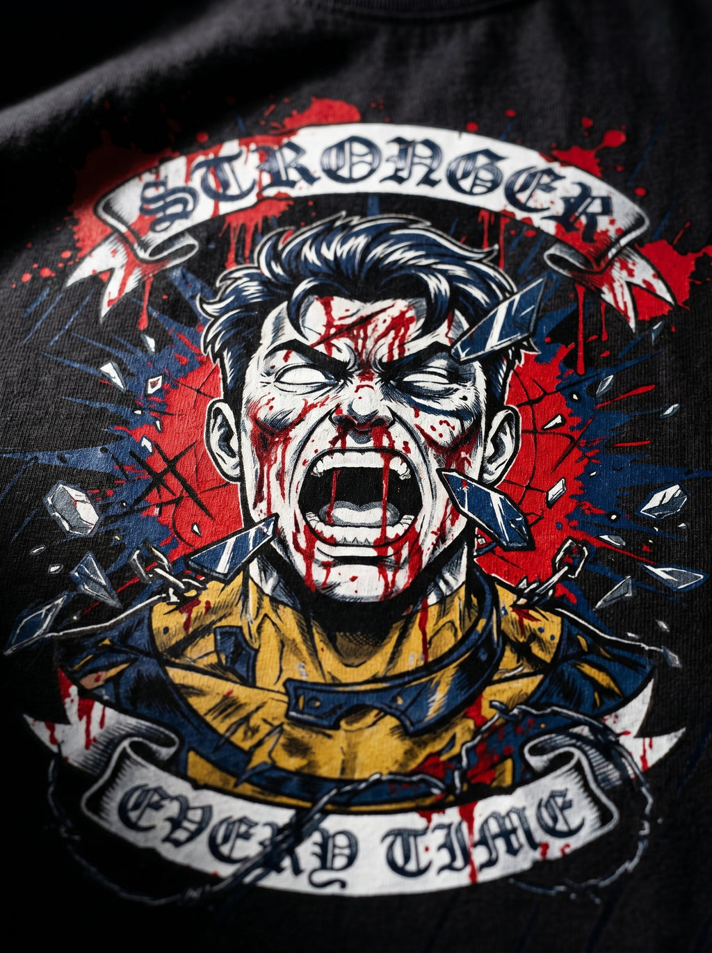 Stronger Every Time | Invincible Fan Art Oversized Graphic Tee