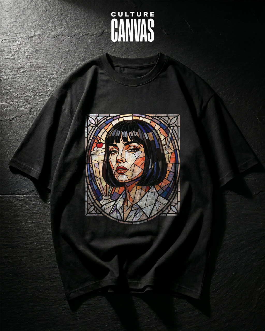 Stained Glass Icon | Oversized Graphic Tee