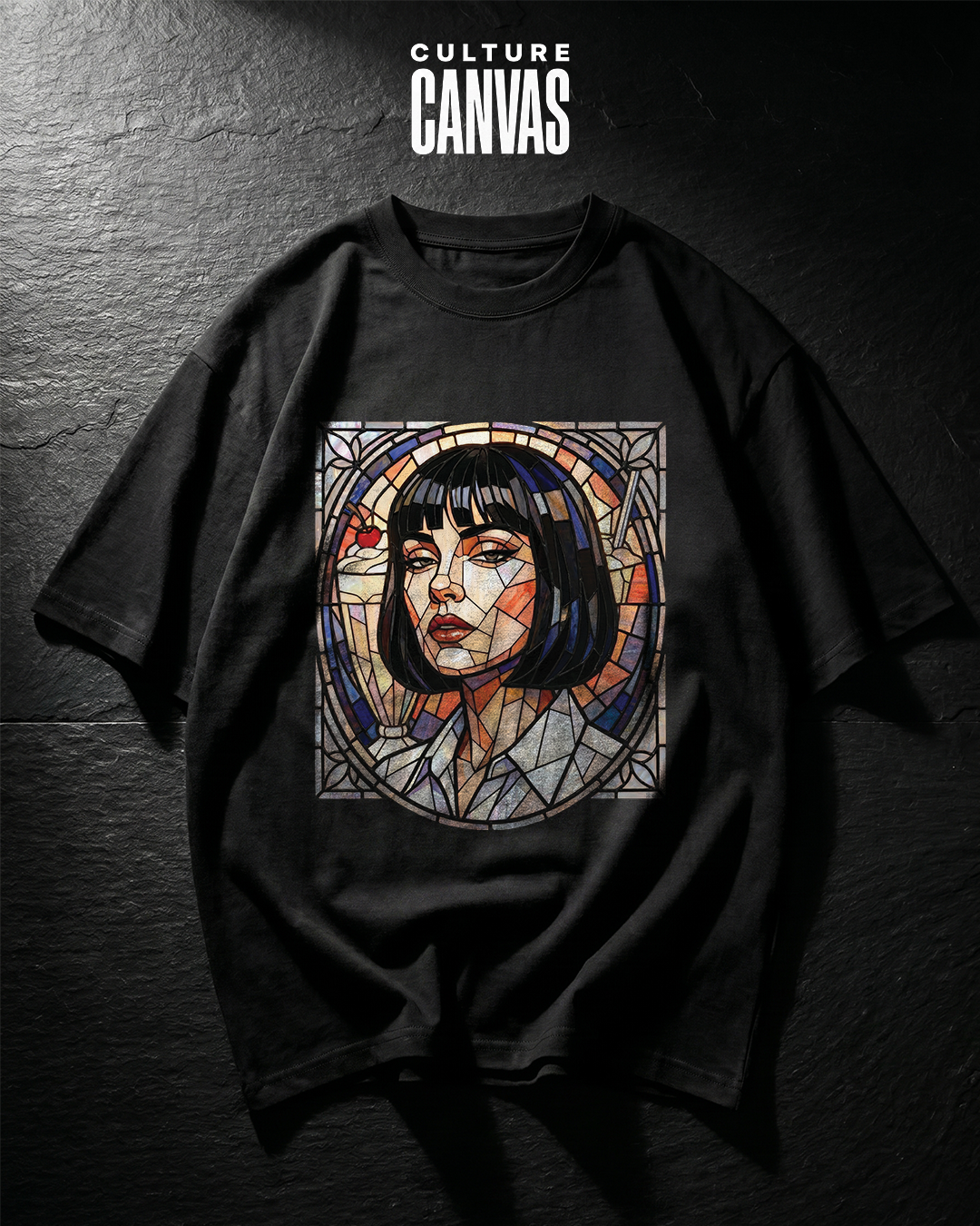 Stained Glass Icon | Oversized Graphic Tee